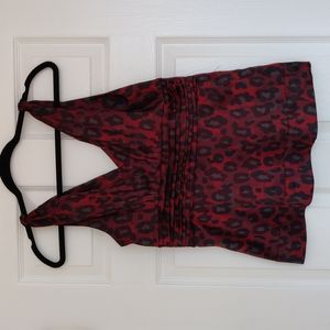 NWT Red Leopard Print 🐆 Top